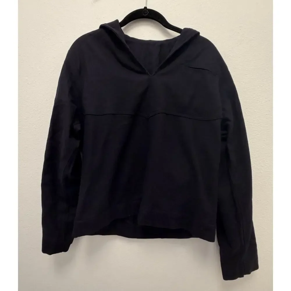 Vintage US Military Wool Pullover Liner Jacket Blue Undress Hooded 40R